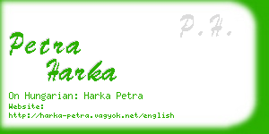 petra harka business card